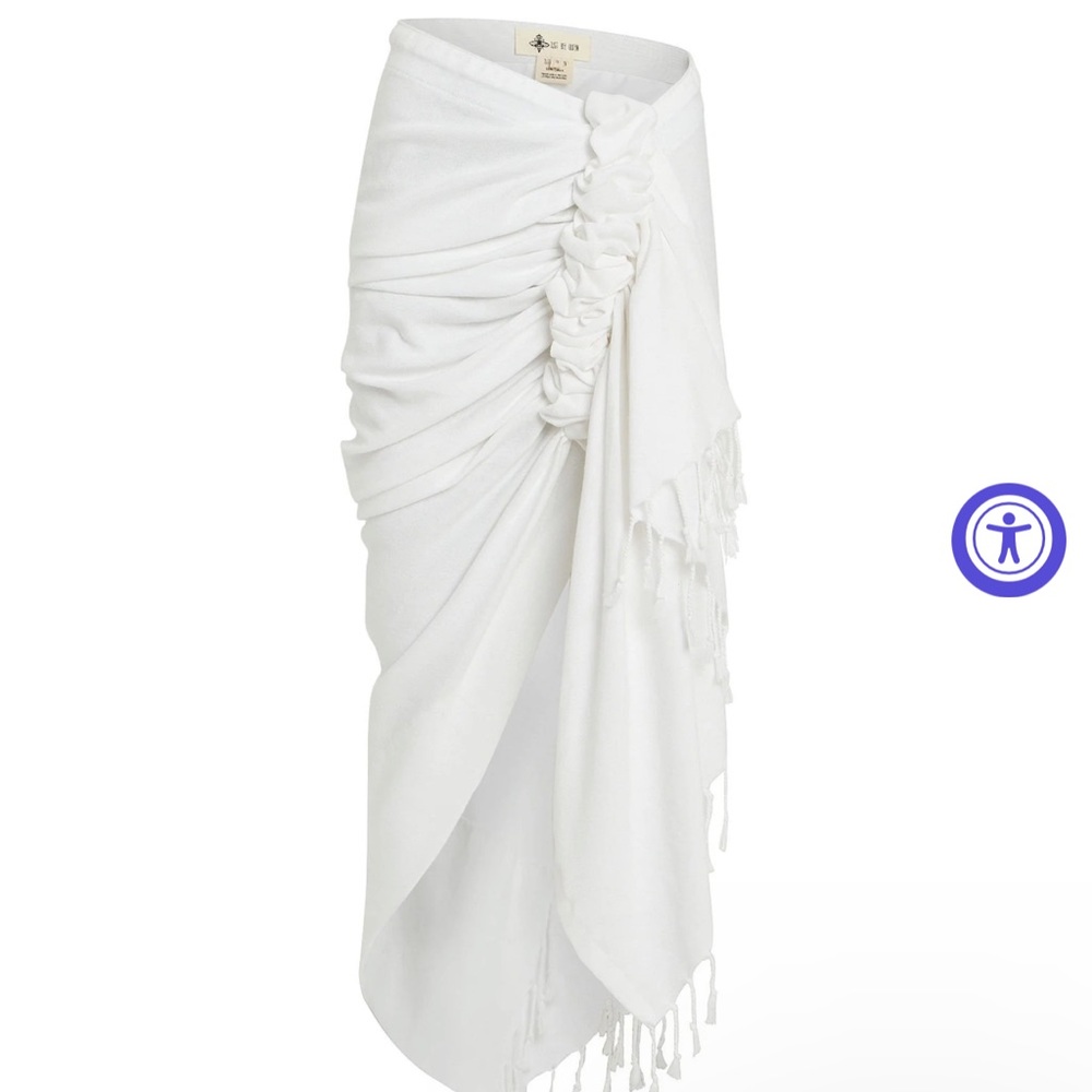 Just Bee Queen Tulum Skirt in white sold out in this size!